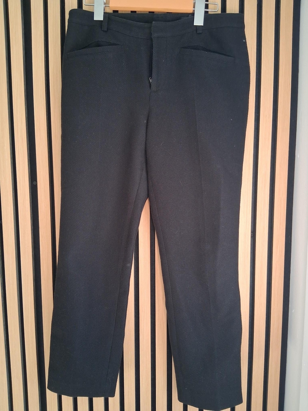 Club Monaco Black Women's Straight-Leg Pants
